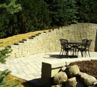 patio retaining wall